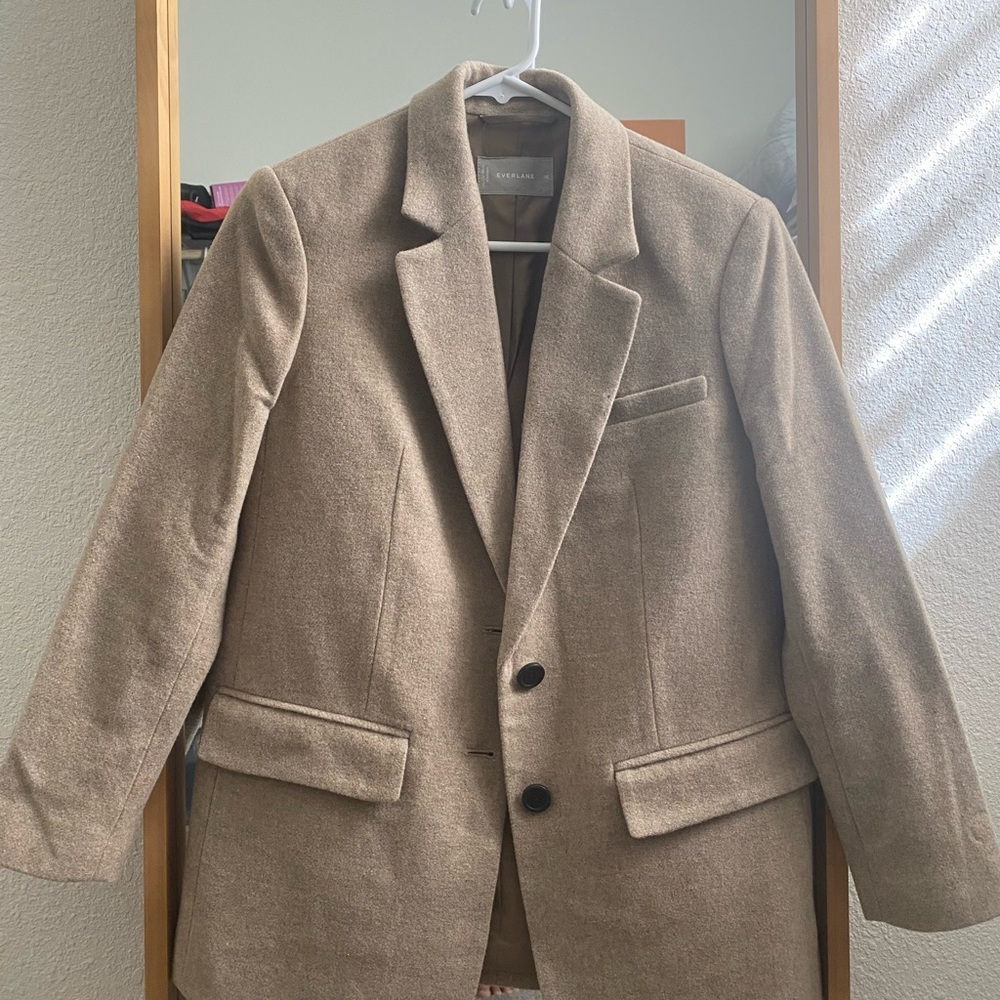 Everlane the Italian wool oversized blazer- roasted tan 00